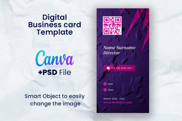 Business Card PSD and Canva
