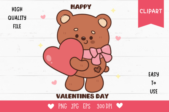 Cute Teddy Bear Clipart Kawaii Animals 2: A Perfect Addition for Your Creative Projects