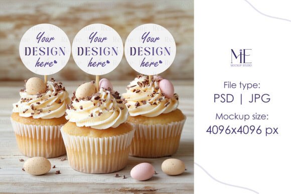 Easter Cupcake Topper Mockup, Candy Bar: A Creative Tool for Designers and Businesses