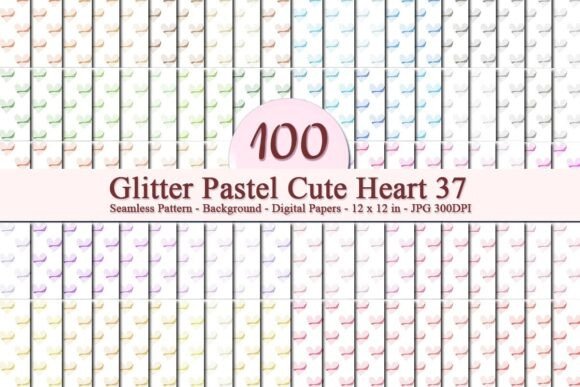 Glitter Pastel Cute Heart 37 Pattern: A Versatile Digital Asset for Creative Workflows