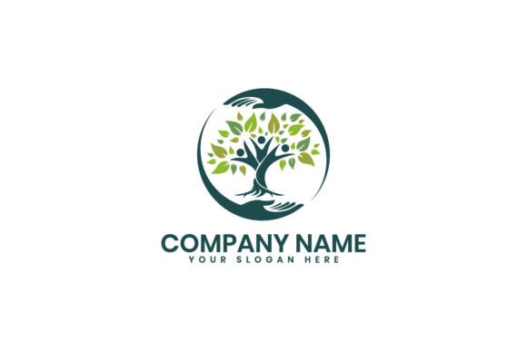 Tree, People and Hands for Wellness Logo: A Symbol of Growth and Connection